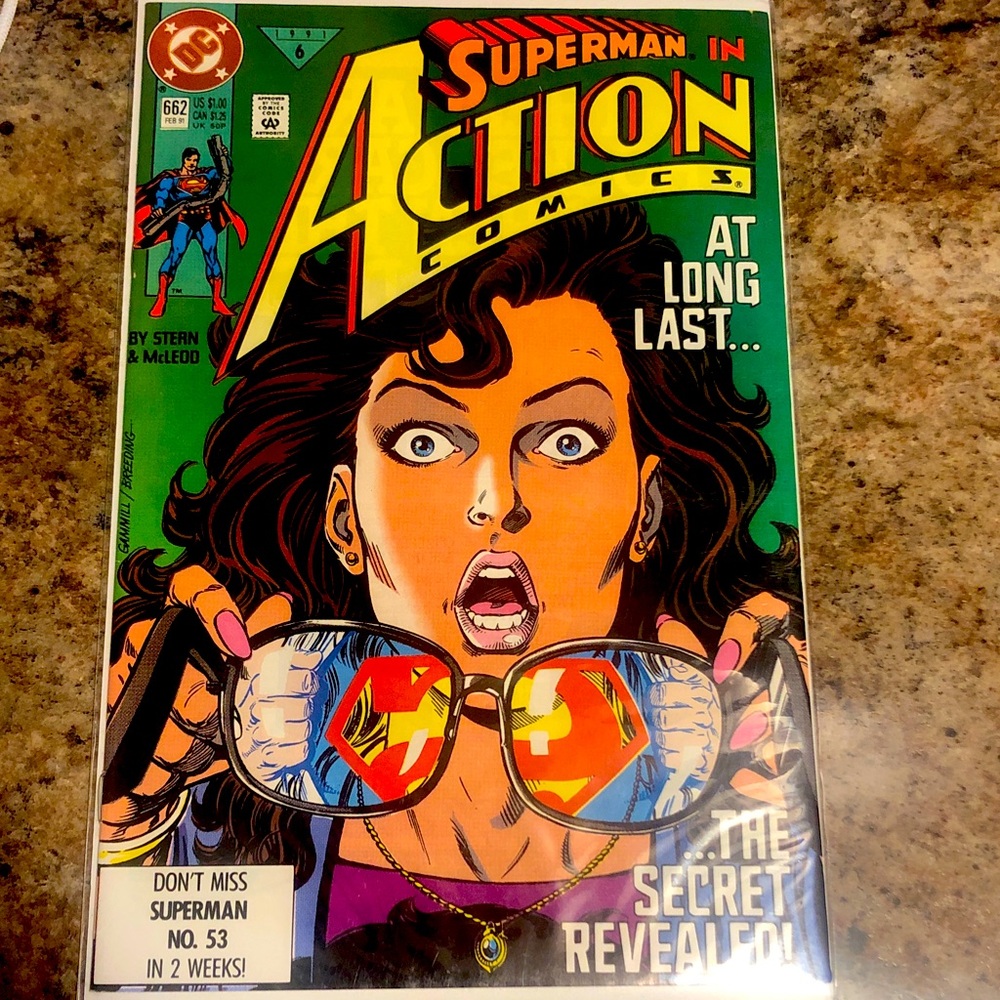 DC Comics Superman Action Comics with Green and Red Cover